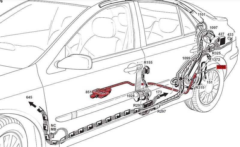 Fuse Box Diagram Renault Laguna (X74; 2001.