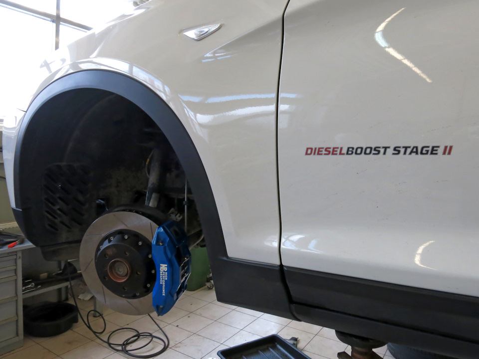 BMW X3 F25. Спортивные тормоза HPBrakes по кругу + электроручник — HP