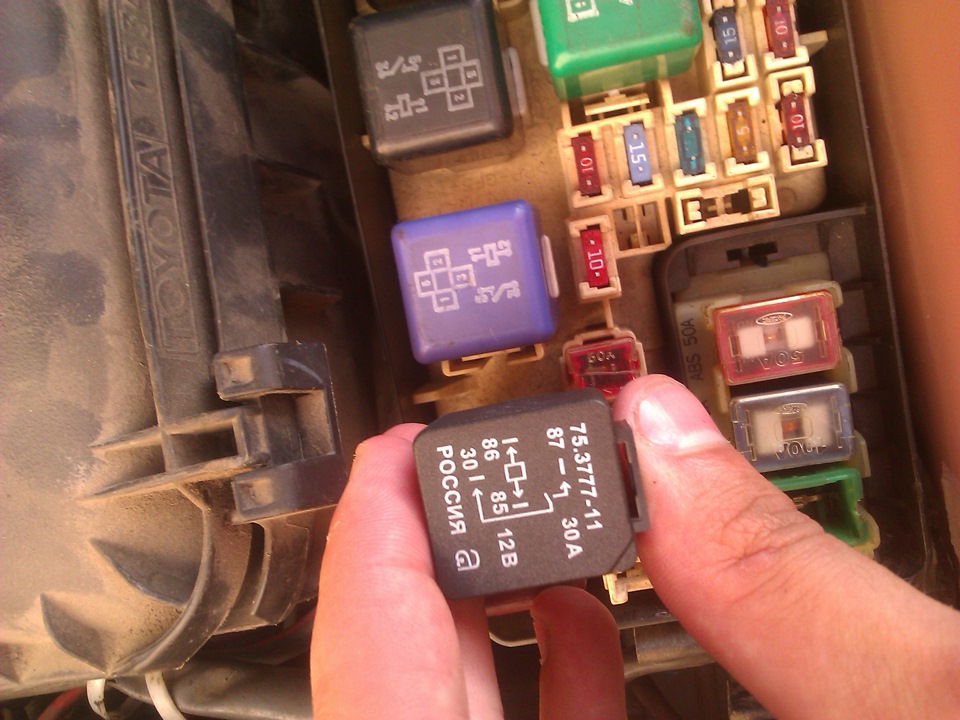 1995 toyota corolla starter relay location