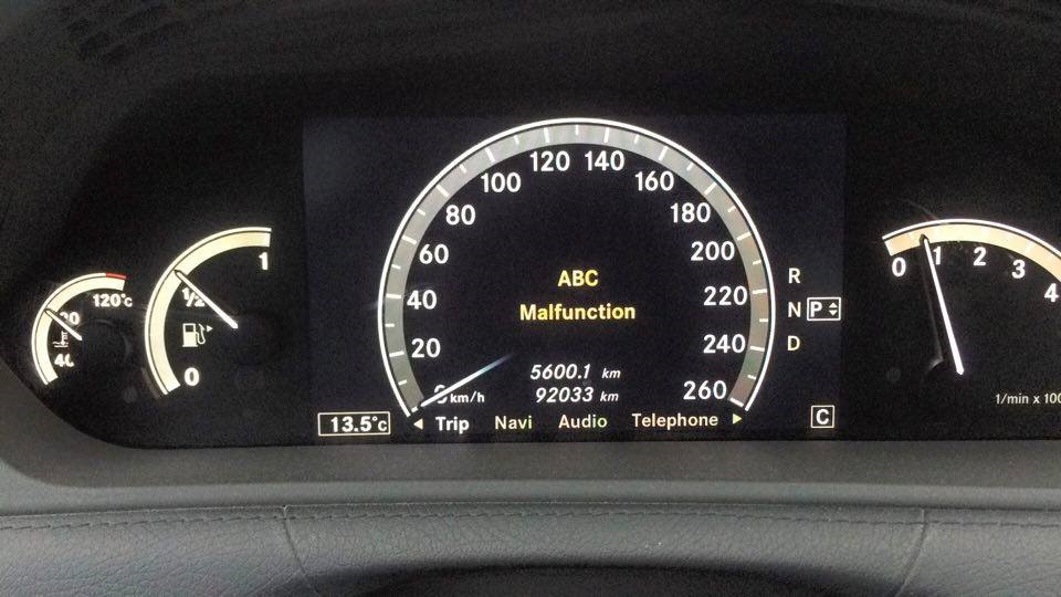 ABC Malfunction — MercedesBenz CLclass (C216), 5,5 л, 2008 года