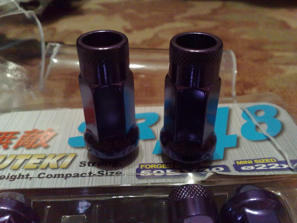 Muteki SR48 Wheels Lug Nuts — Honda Civic Hatchback (5G), 1,3 л., 1995