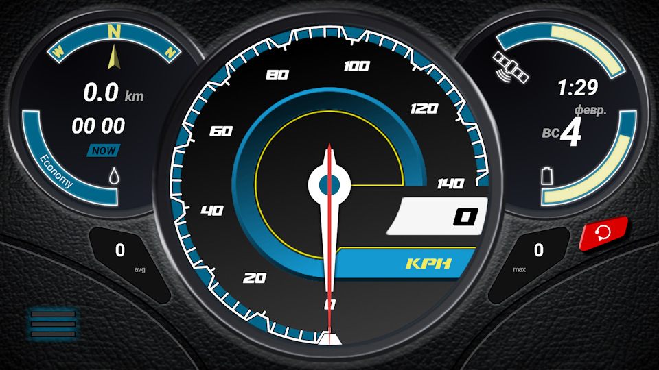 GPS спидометр Thunder Speedometer для андройд — Mazda Demio (1G), 1,3 л