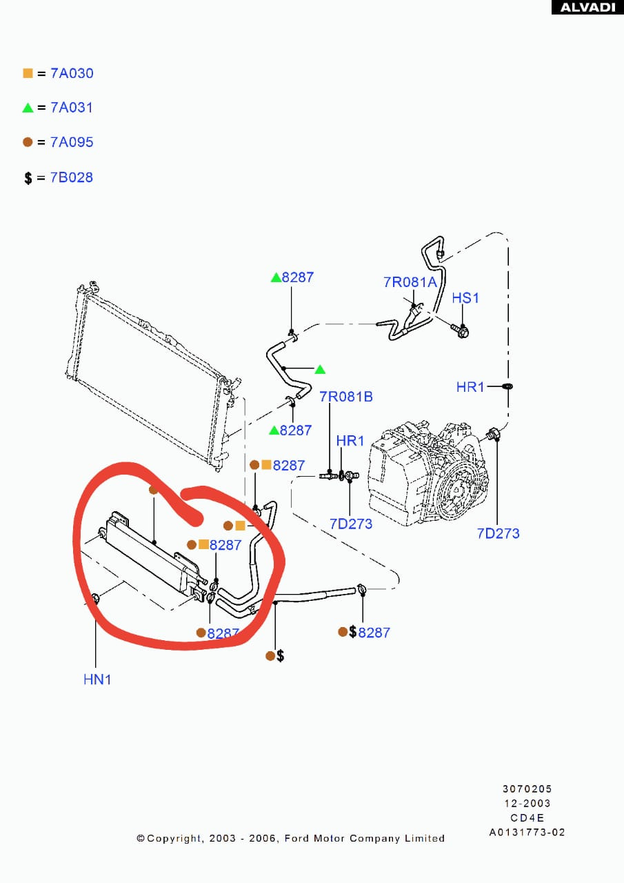 доп радиатор акпп ford escape тайвань — Ford Escape (2G), 2,3 л, 2008