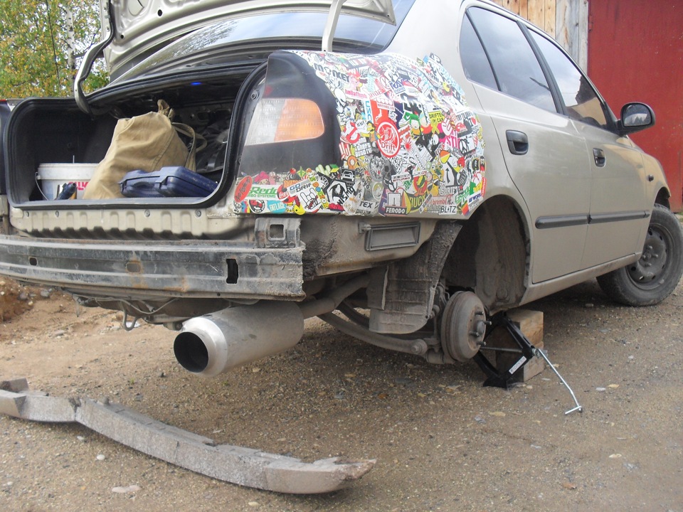 наконец то все покрасил! — Hyundai Accent (2G), 2007 года стайлинг