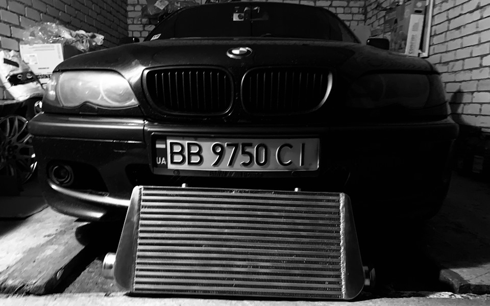 Тизер Big Intercooler — BMW 3 series (E46), 3 л, 2004 года тюнинг