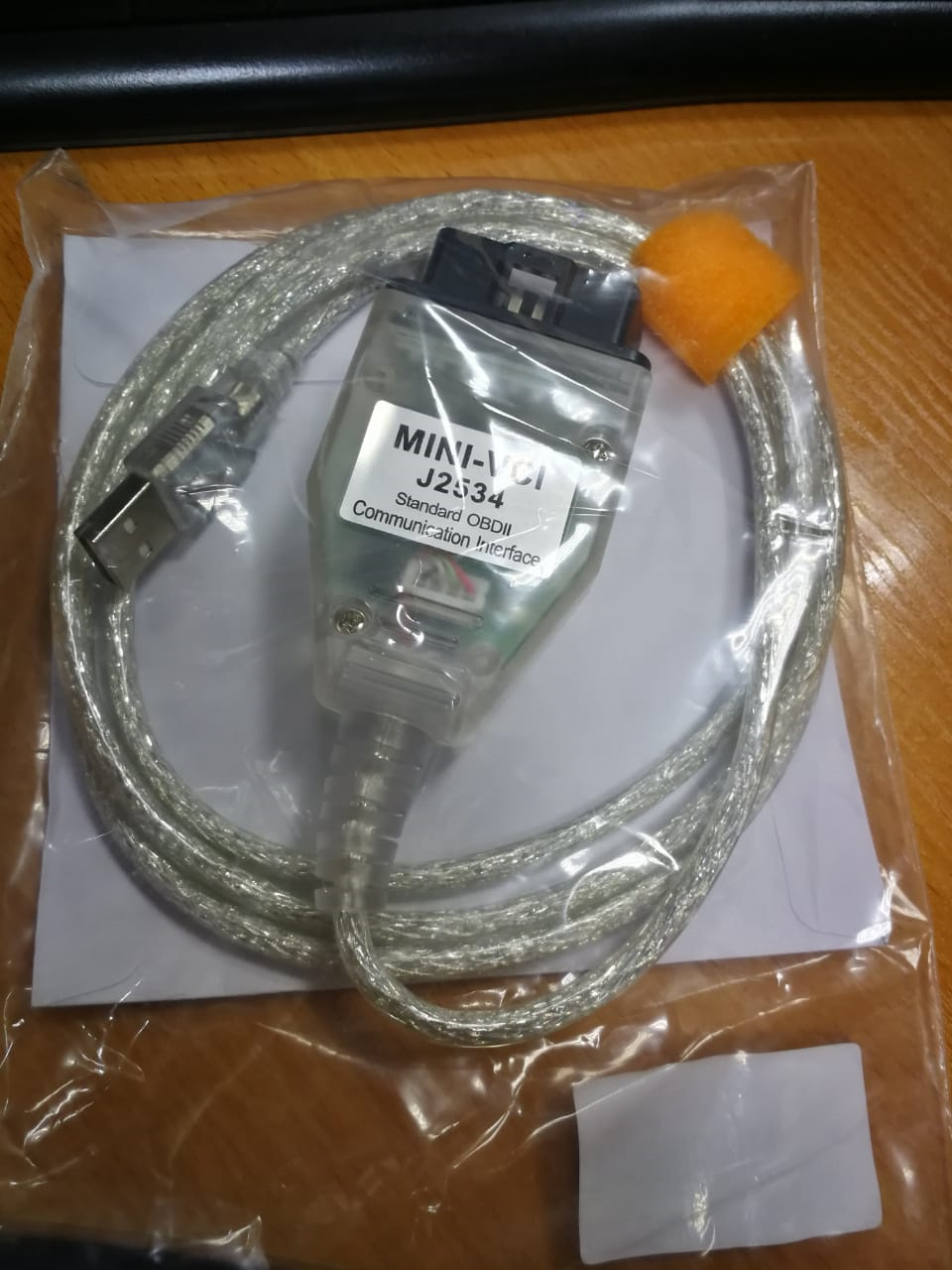 Приехал кабель MINIVCI J2534 TIS Techstream для Toyota — Mitsubishi