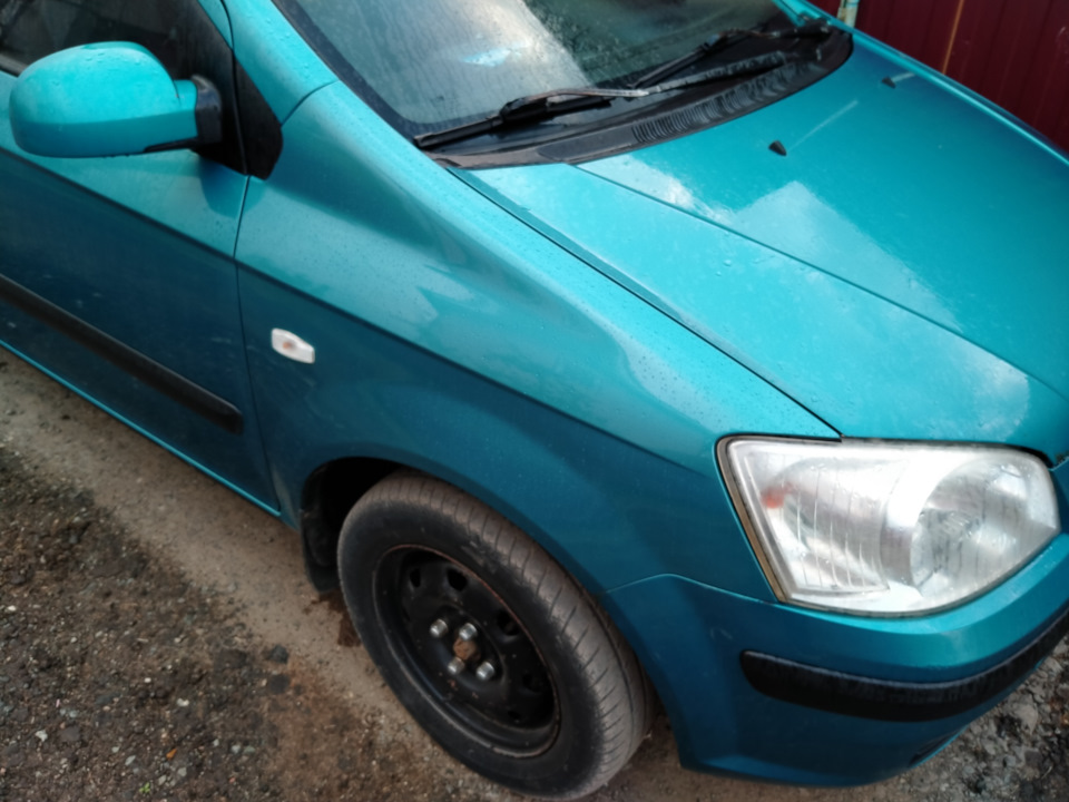 Новые крылья — Hyundai Getz, 1,3 л, 2004 года кузовной ремонт DRIVE2