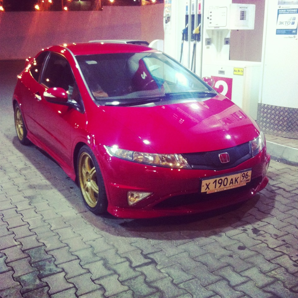 Установил новые диски. — Honda Civic Type R (3G), 2 л, 2007 года