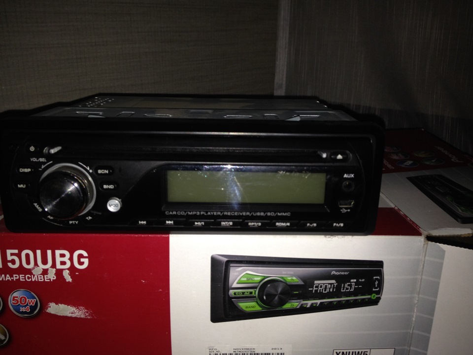 08. Замена магнитолы "Pioneer MVH 150UB" — Lada Калина хэтчбек, 1,6 л