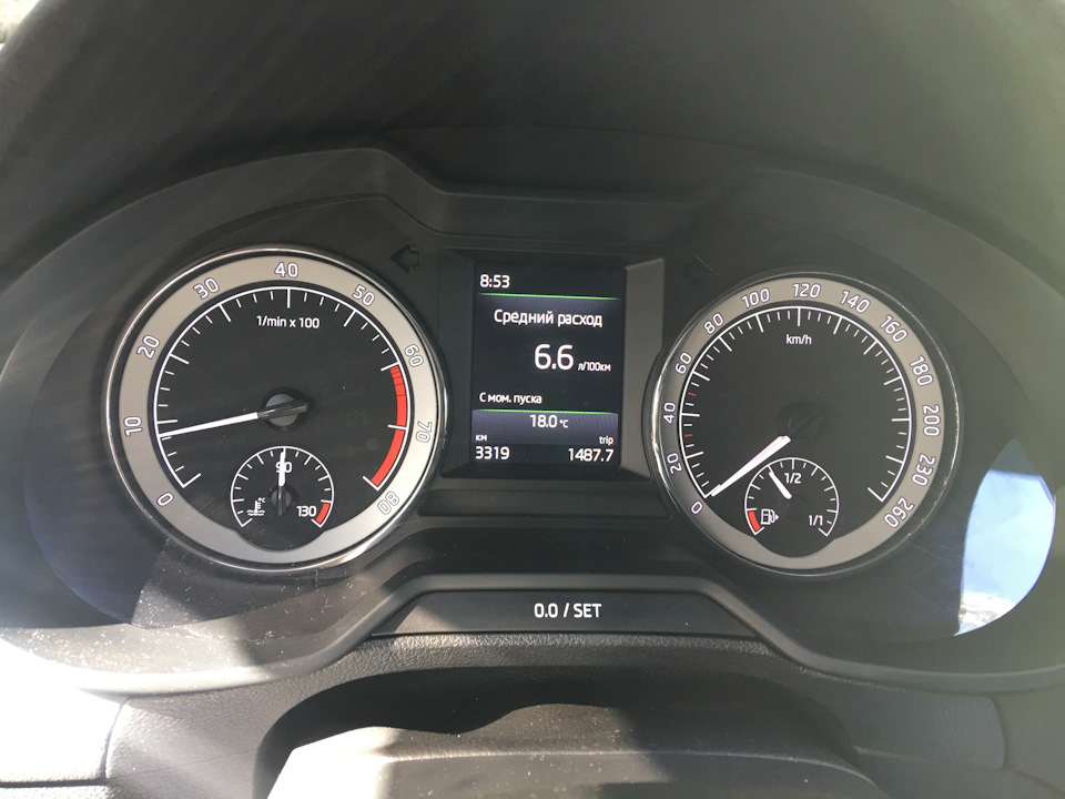 Расход топлива в режиме driving mode selection спорт — Skoda Octavia A7