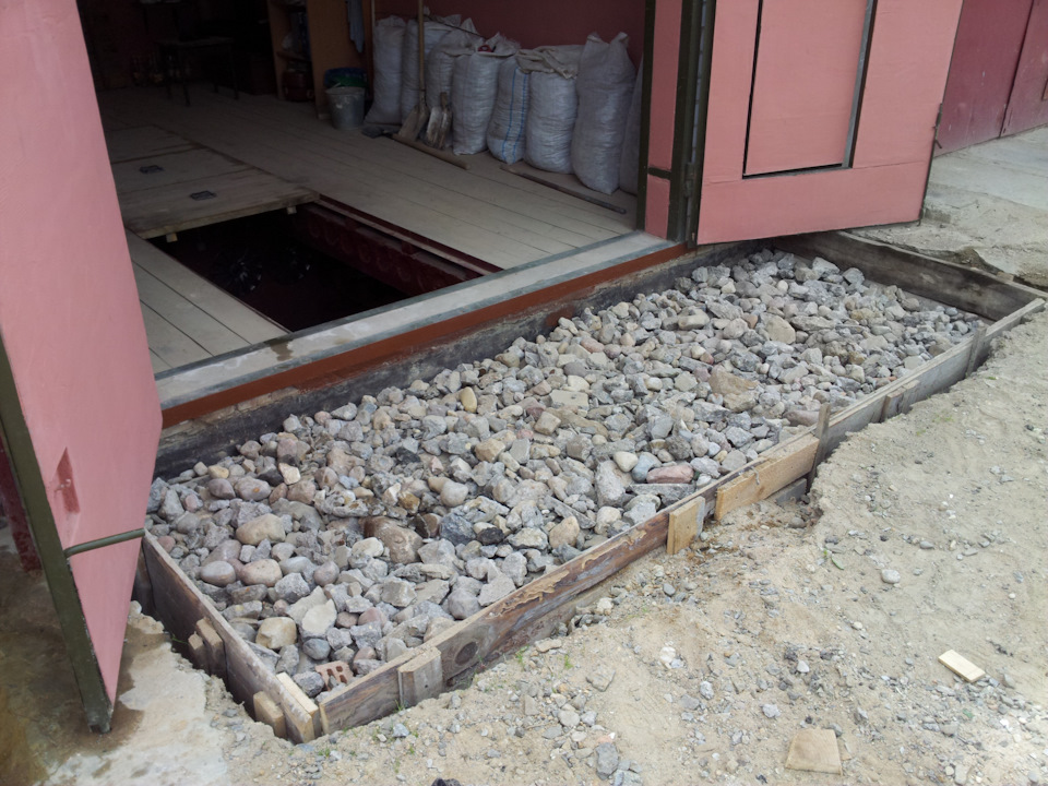 Отмостка перед гаражом — Сообщество «Гараж Мечты» на DRIVE2