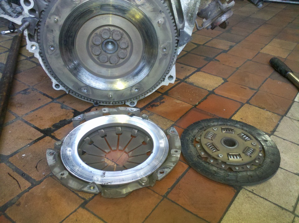 Замена сцепления (Exedy Stage 1) + маховик — Acura RSX, 2 л, 2003 года