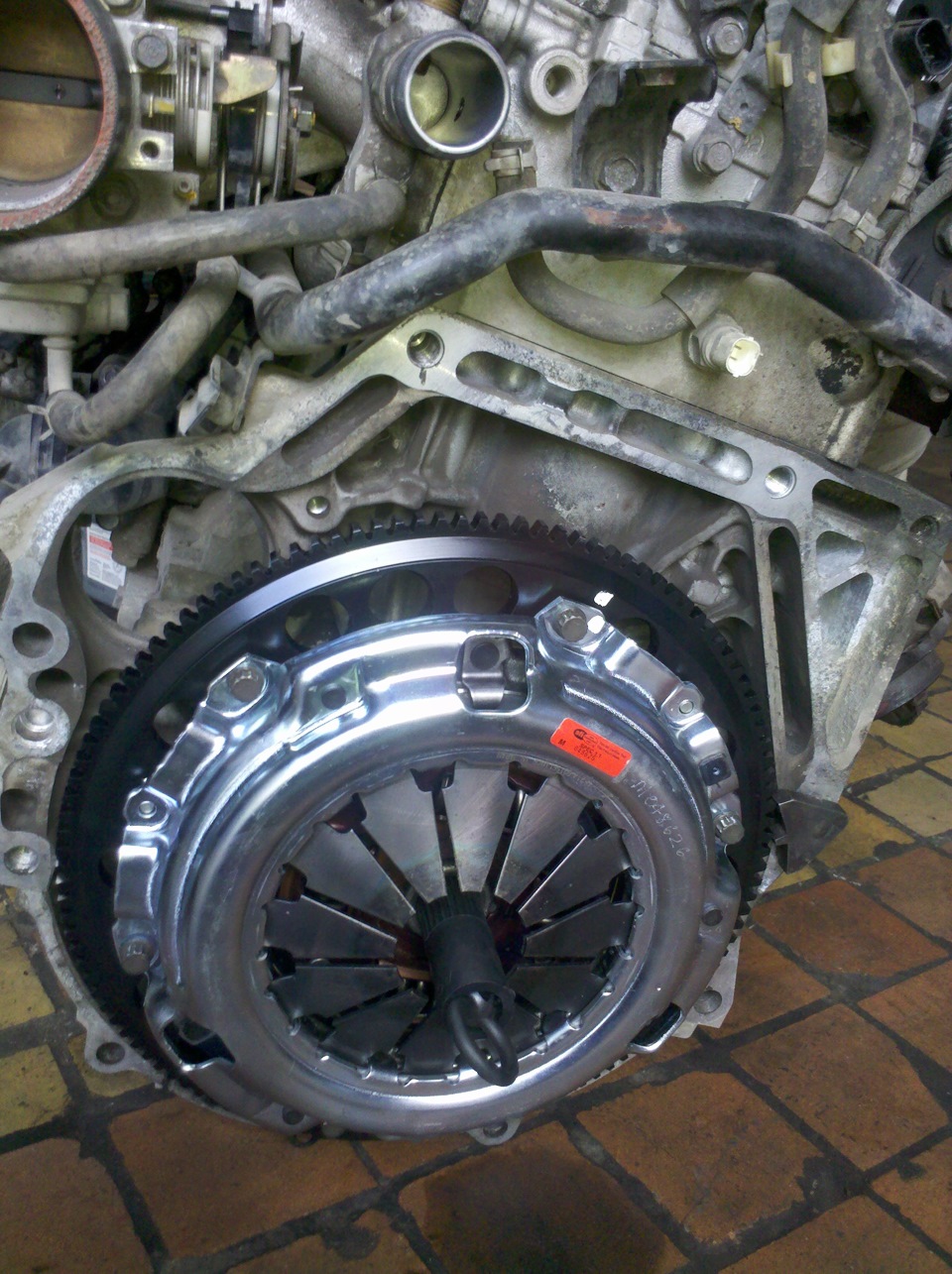 Замена сцепления (Exedy Stage 1) + маховик — Acura RSX, 2 л, 2003 года