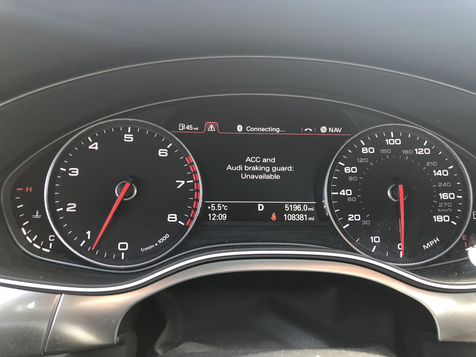 Адаптивный круиз контроль и Audi Brake Guard не работают — Audi A6 (C7