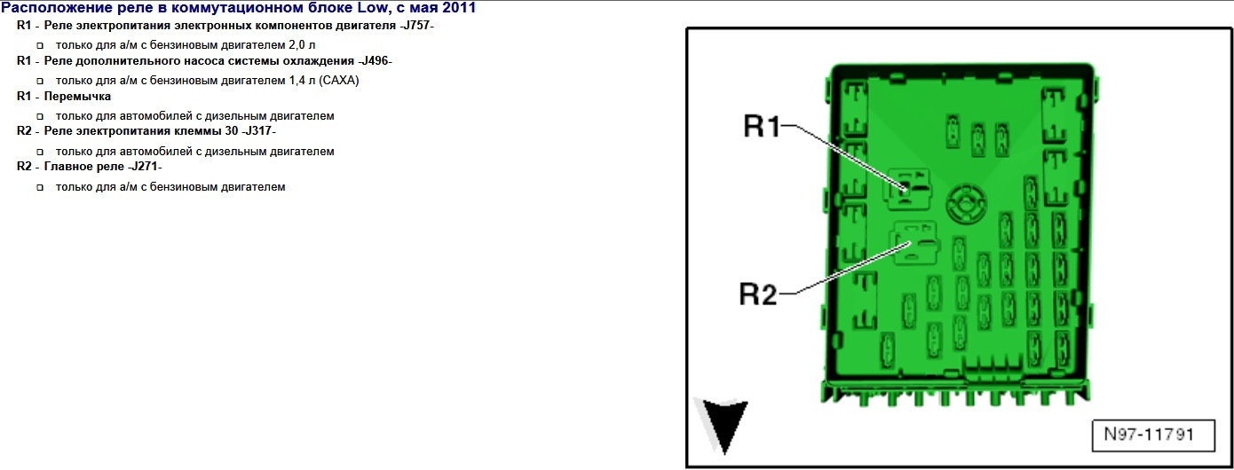 Устранение ошибки 005633 — Relay for Supply Voltage Terminal 30 (J317