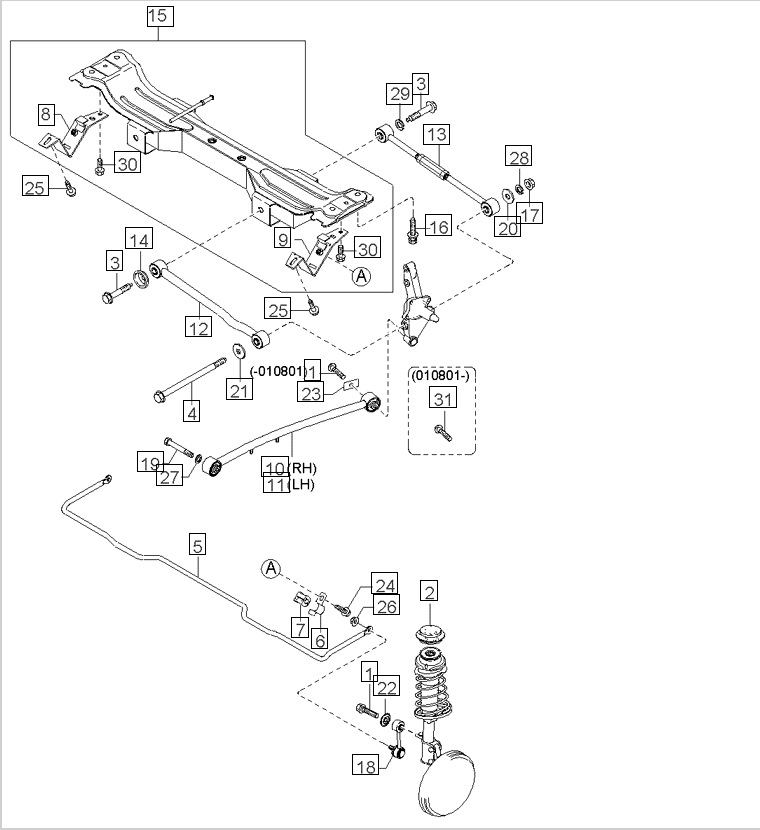 Закис сход развал? что менять? — KIA Spectra, 1,6 л., 2007 года