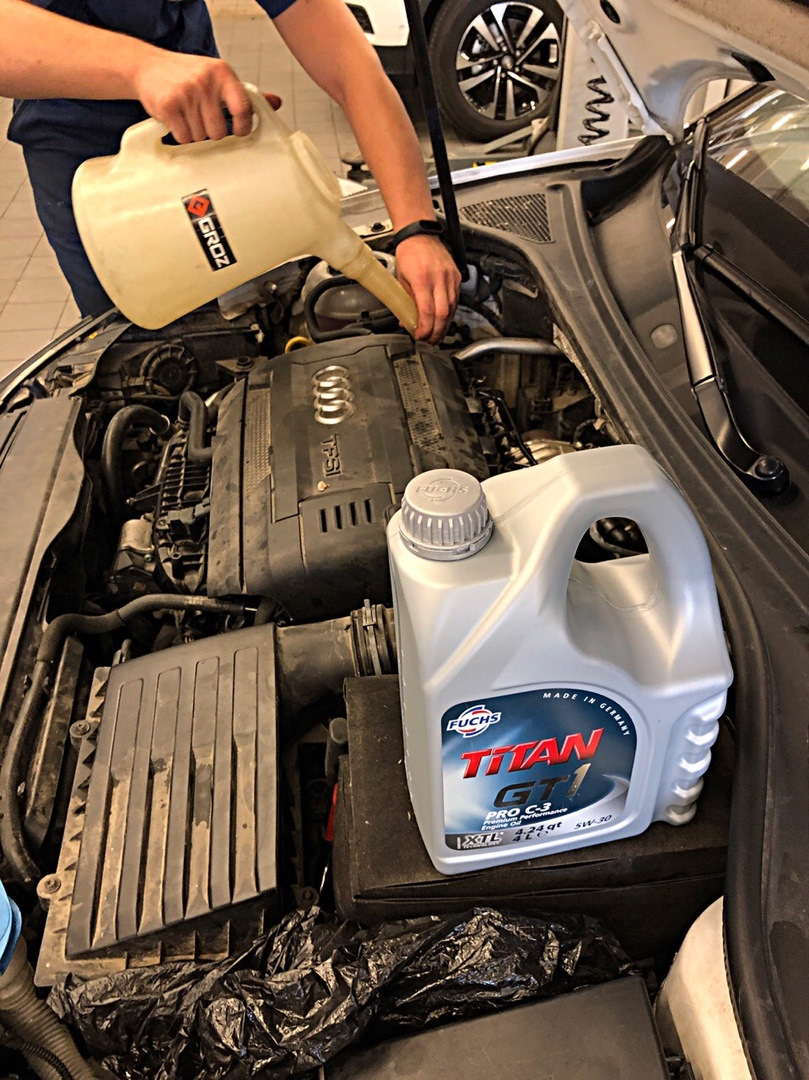 Установка DQ381. Замена шатунов. — Audi A3 Sedan (8V), 1,8 л, 2015 года