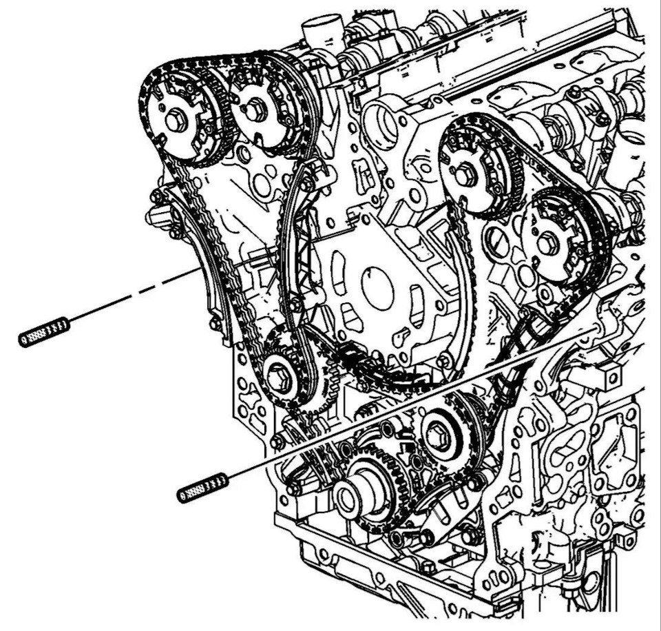 ️Замена цепей на двигателе 10HM 3.2l — Chevrolet Captiva (1G), 3,2 л