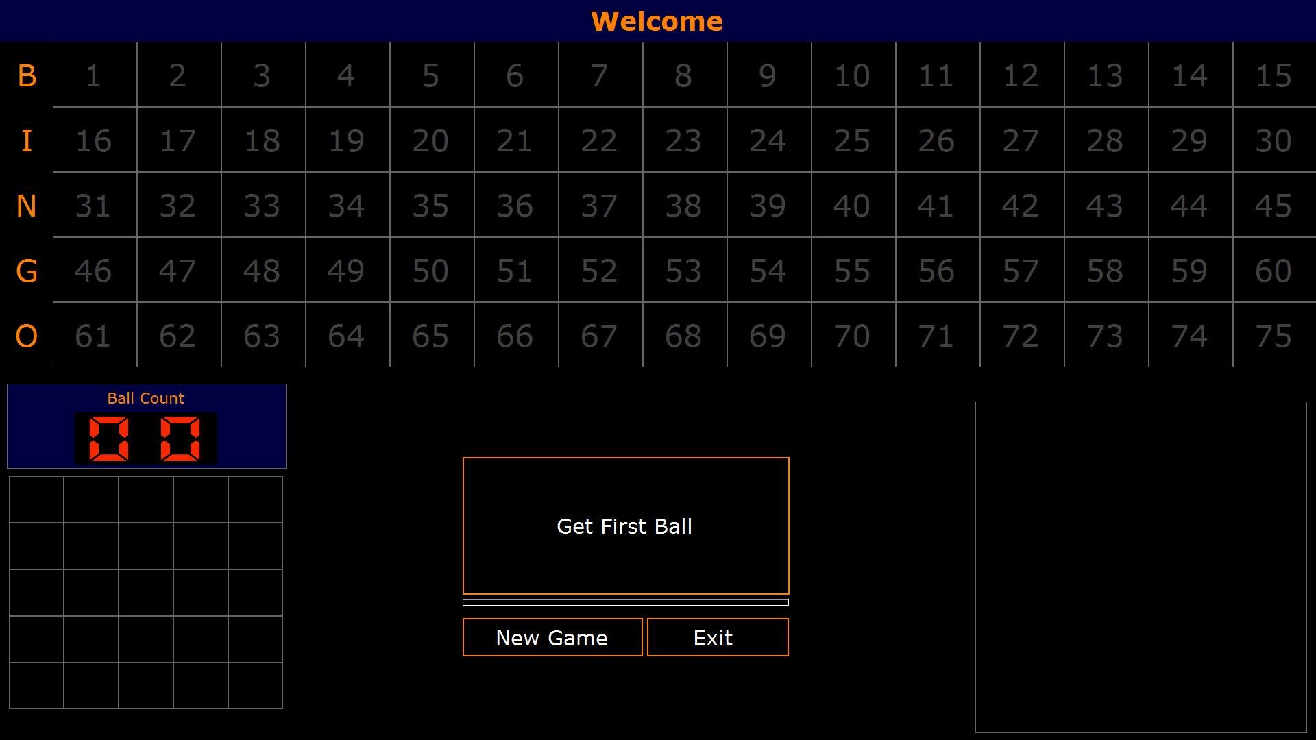 Bingo Board, Caller, & Card Printer download