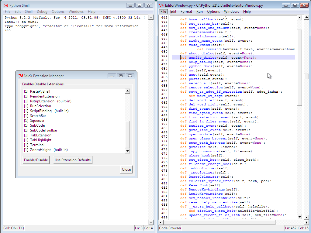 IdleX IDLE Extensions for Python download