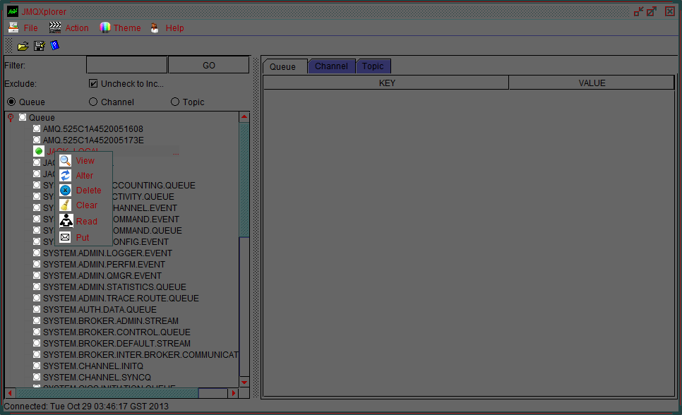 Jack IBM MQ Explorer