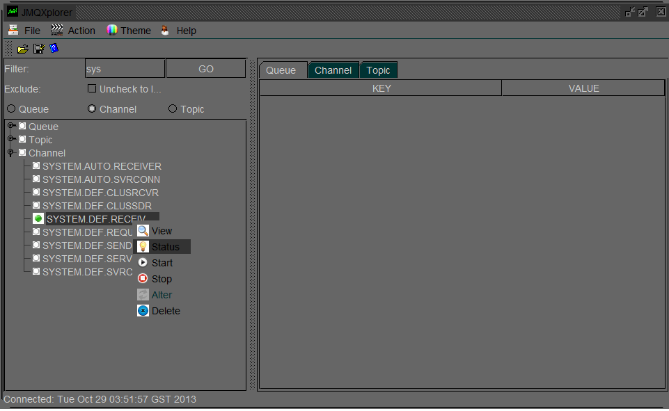Jack IBM MQ Explorer