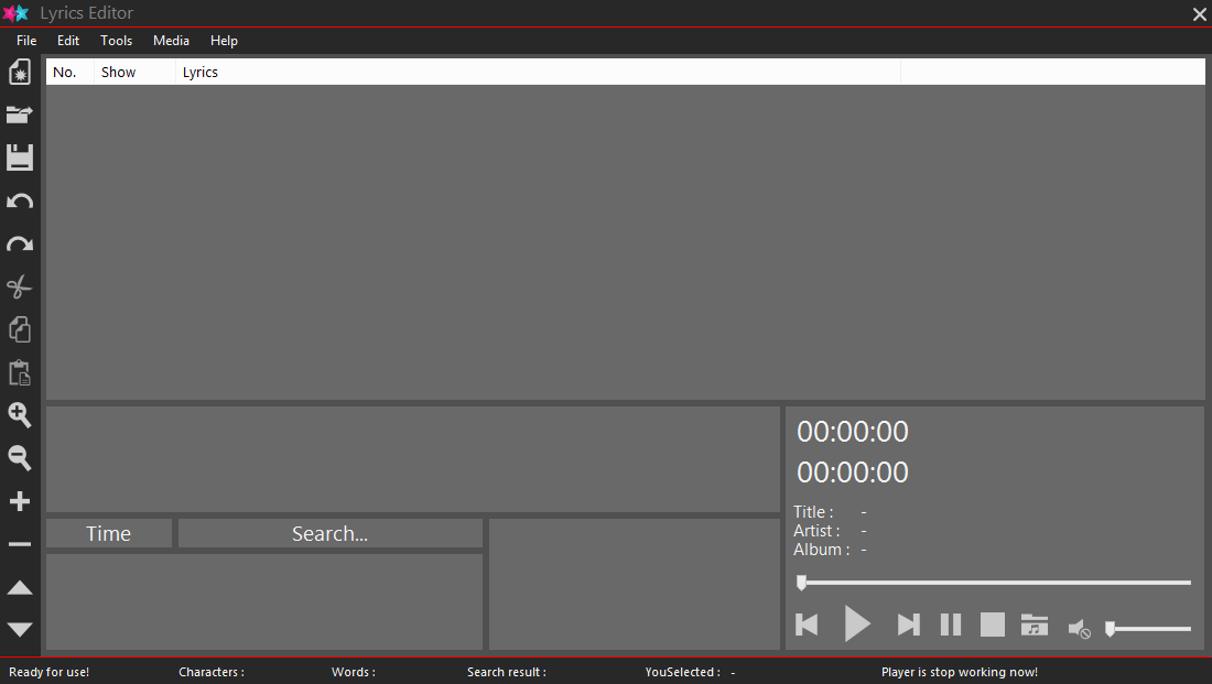 Lyrics Editor download