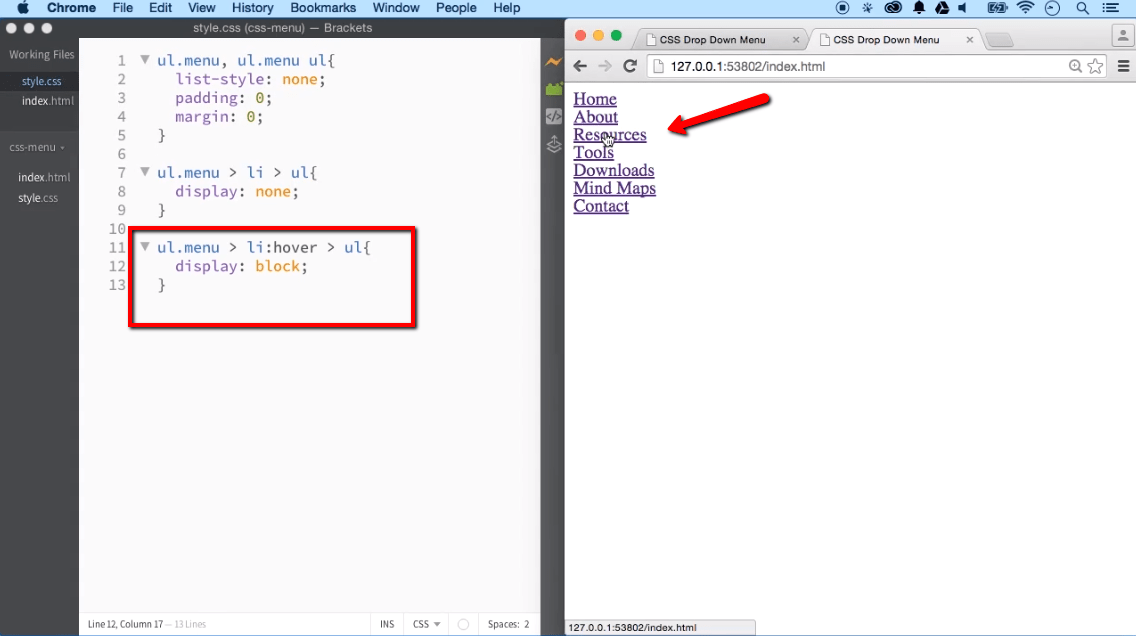 Create a Simple Drop Down Menu with CSS iLoveCoding