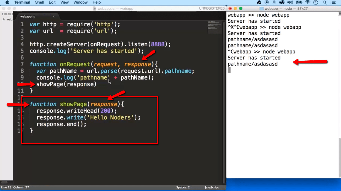 Create a Node.js Web App: Example using Express,.