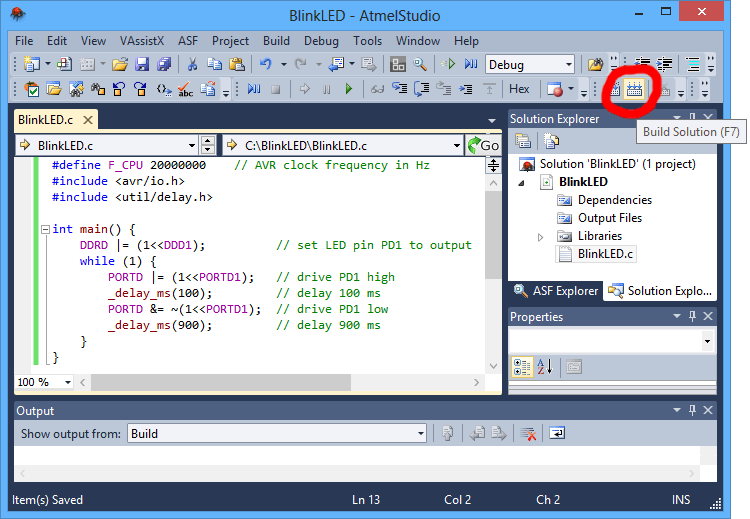 Pololu 3.b. Programming AVRs using Atmel Studio