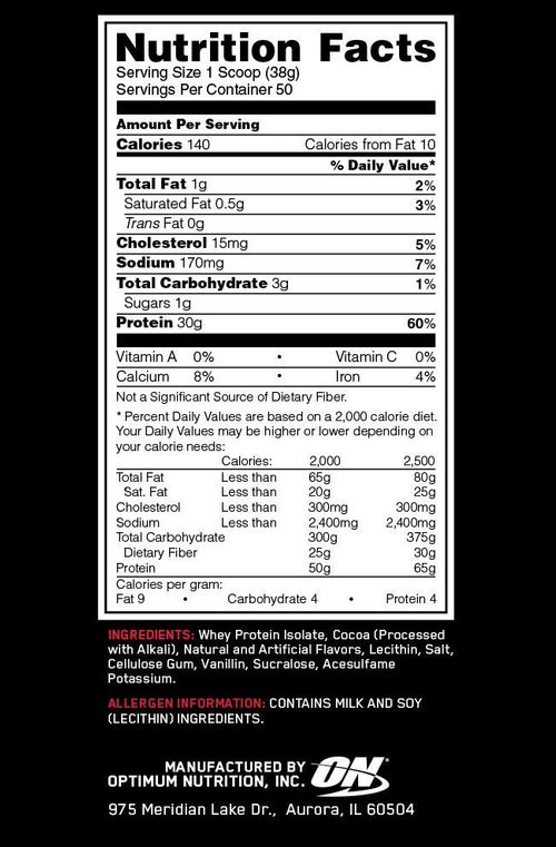 Optimum Nutrition Whey Protein Facts Besto Blog