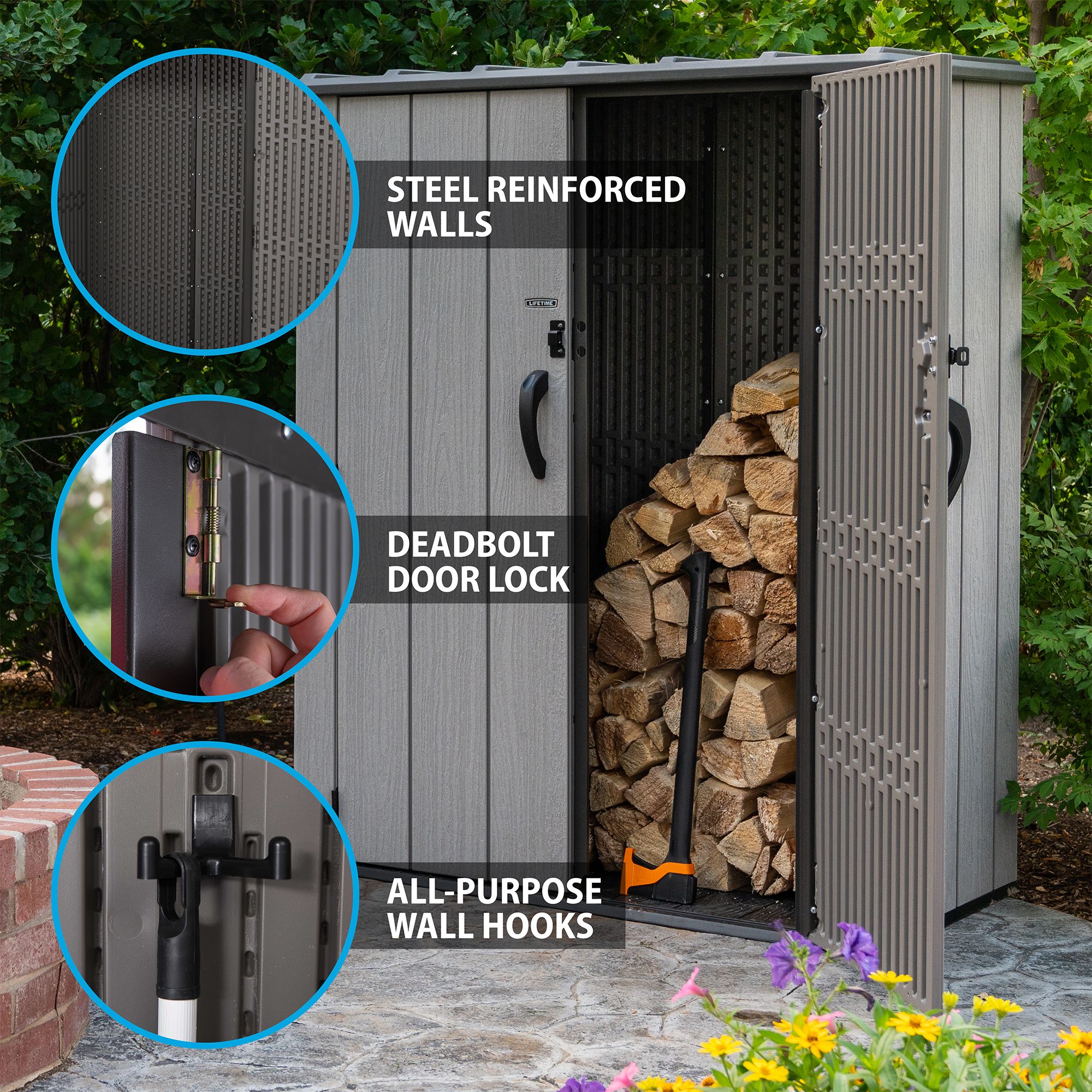 slanted roof image Build a vertical storage shed