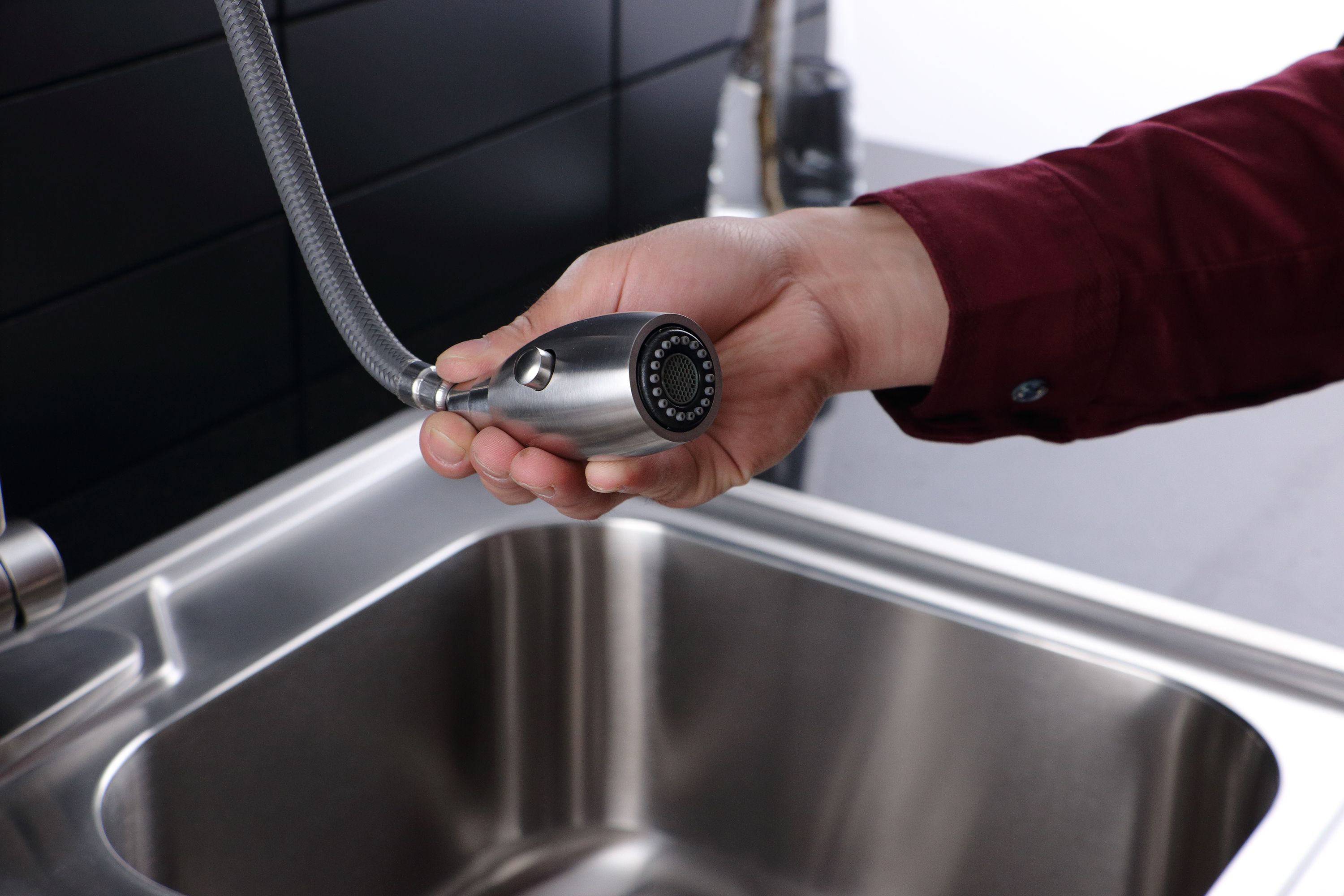 AFA Stainless Double Bowl 33" Dual Mount Kitchen Sink & Faucet Combo eBay