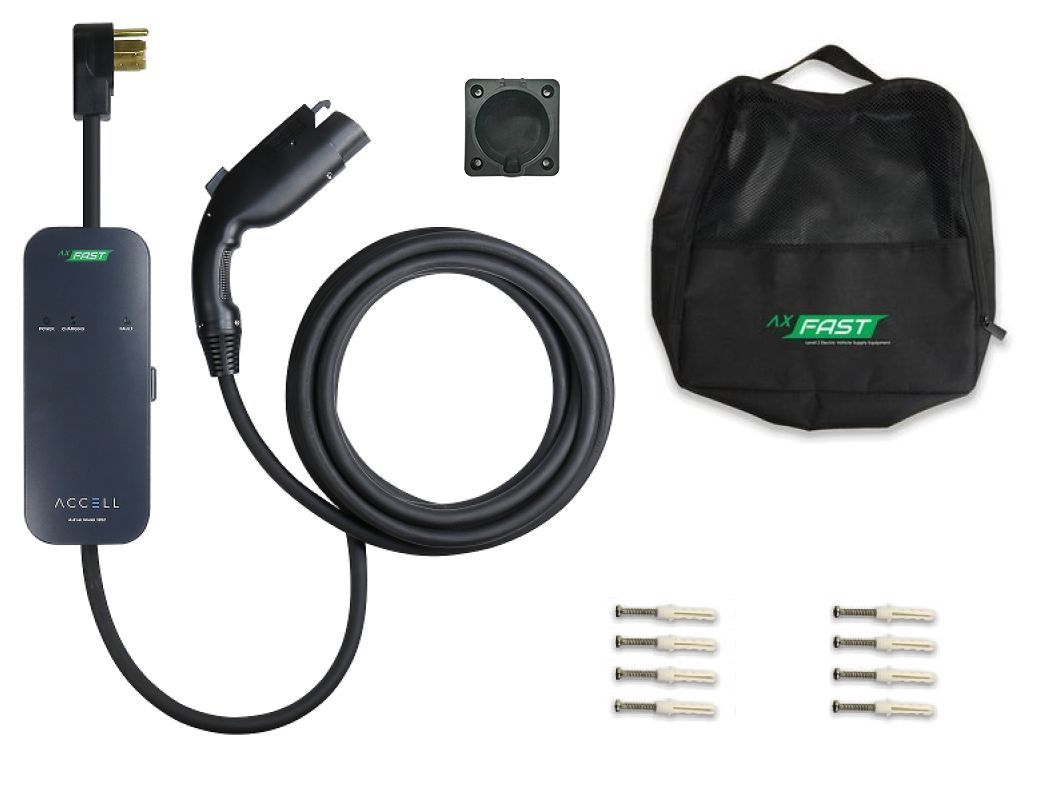 AxFAST 32Amp Level 2 Portable Electric Vehicle Charger, 26.4ft Cable eBay
