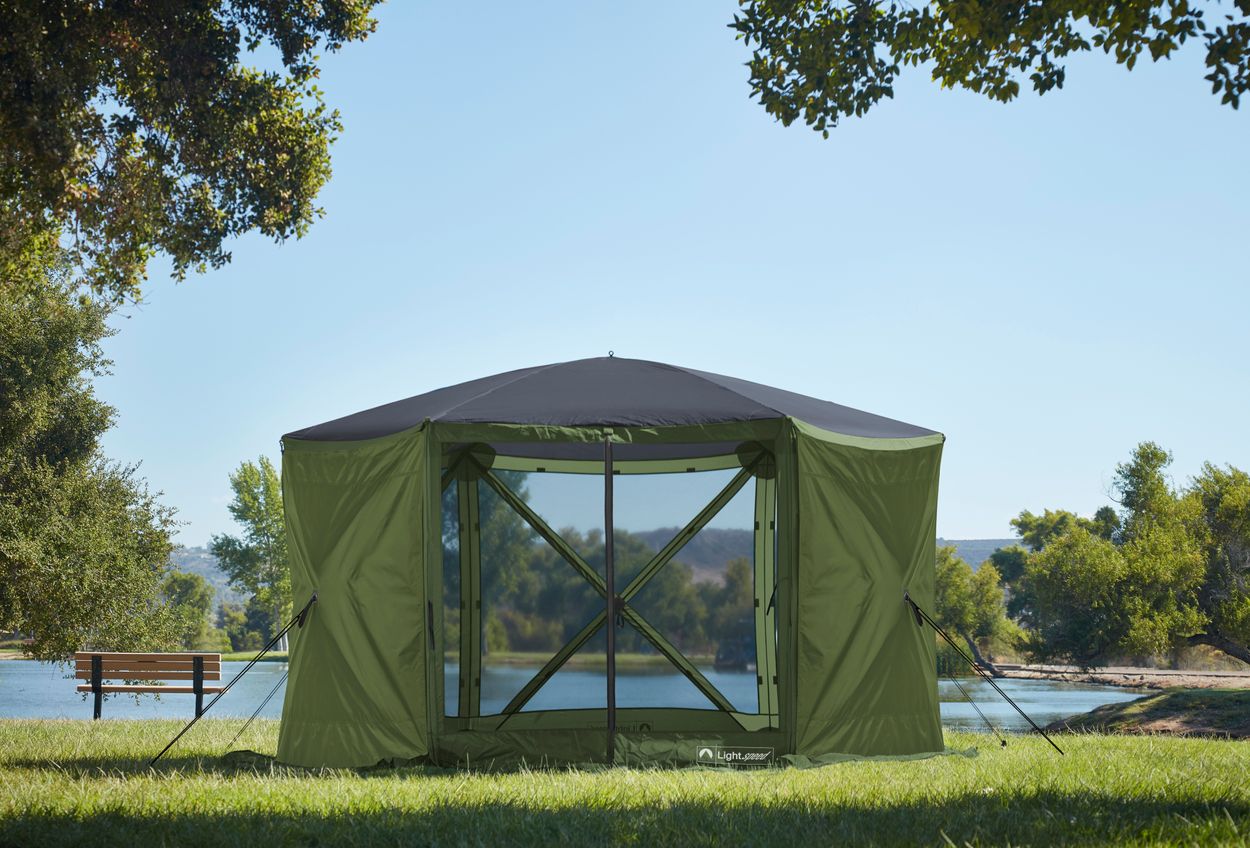 Lightspeed Outdoors Pack N Go Gazebo with 2 Shade Walls eBay