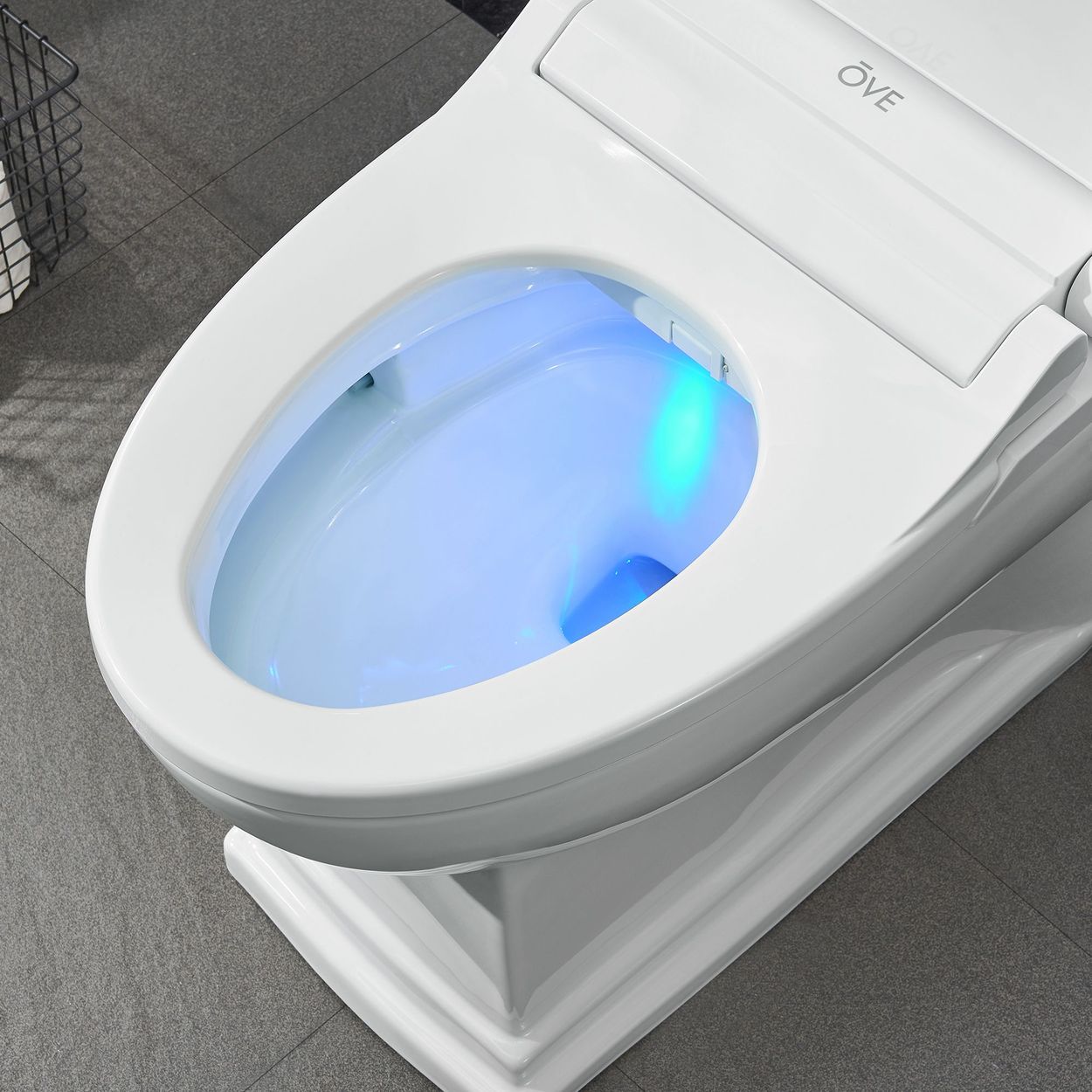 Irenne Classic Smart Bidet Toilet by OVE, LED Night Light w/Auto Open