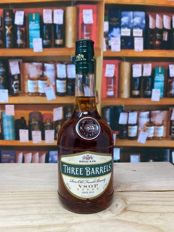 Three Barrels Brandy VSOP 38 70clBrandy Cambridge Wine Merchants