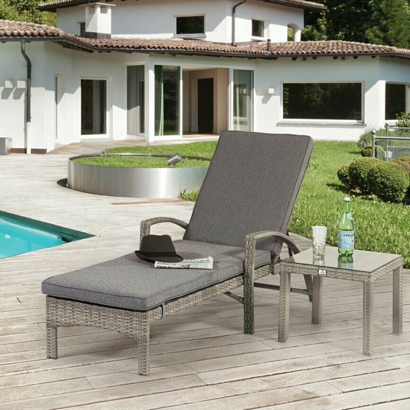 Barcelona Lounger & Side Table Set Hollybush