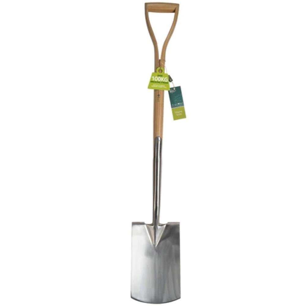 RHS Stainless Digging Spade Digging Tools Polhill Garden Centre