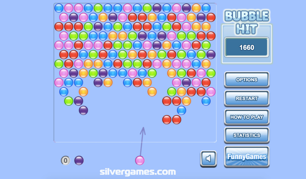 Bubble Hit Play Online on SilverGames 🕹️