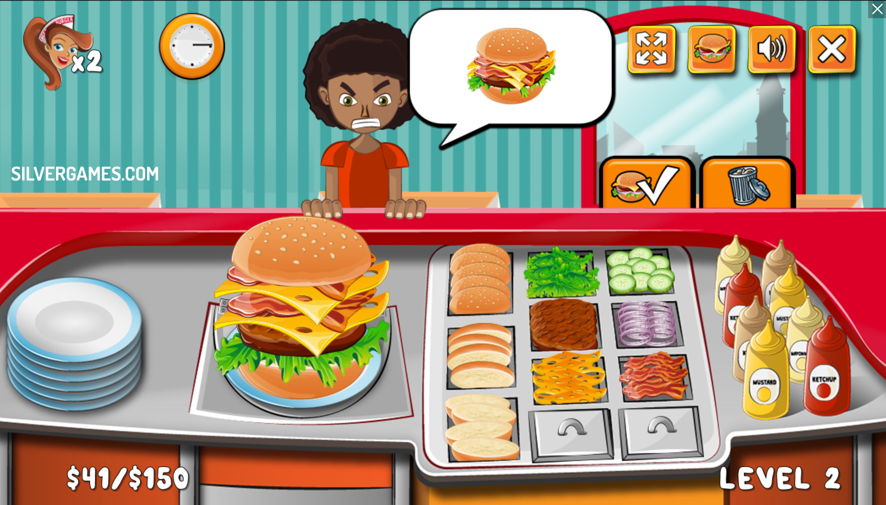 Burger Time Play Online on SilverGames 🕹️