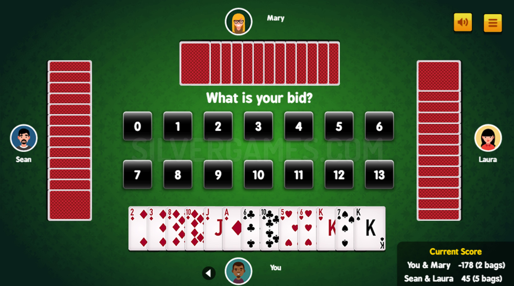 Spades Play Online on SilverGames 🕹️