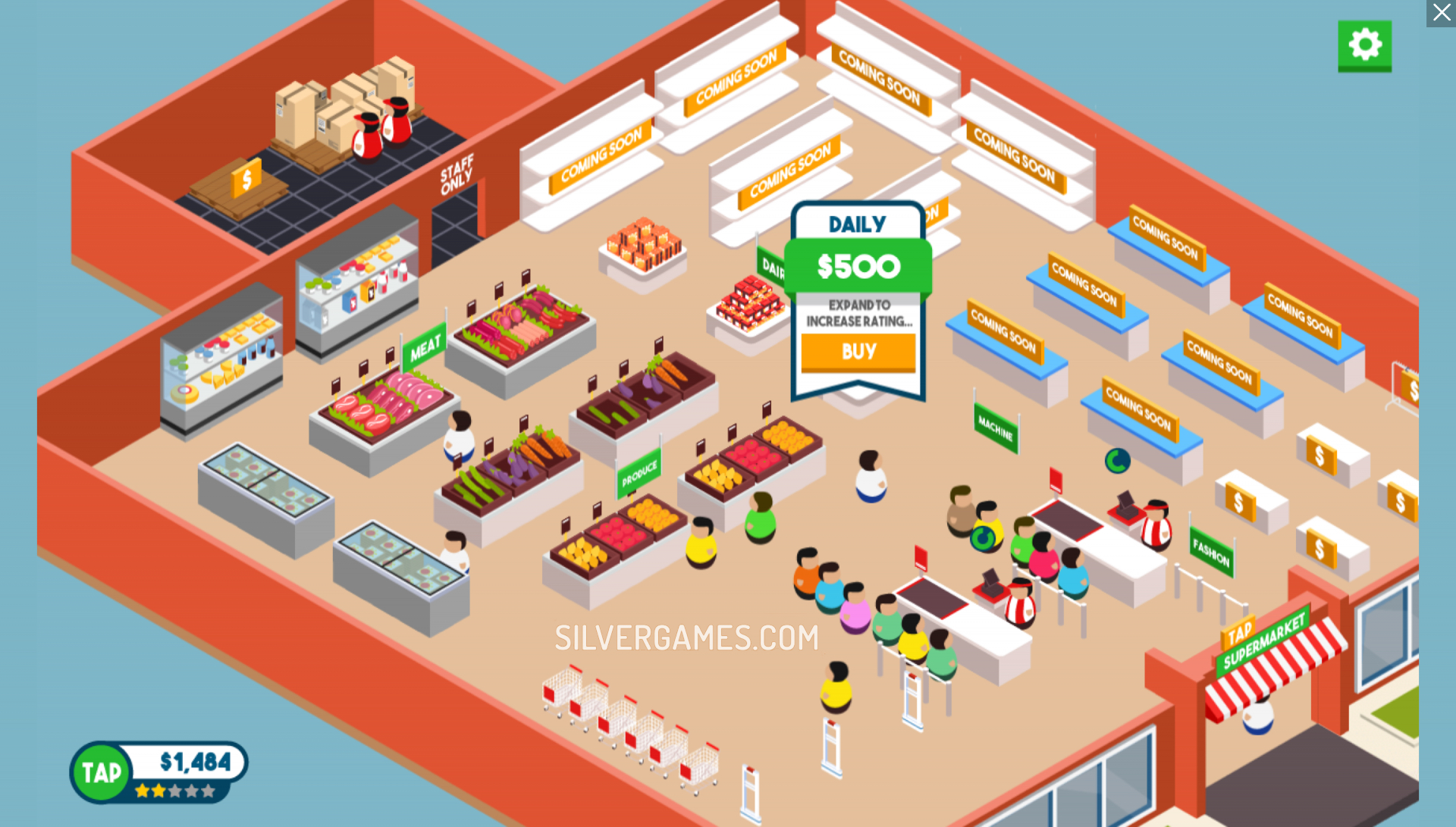 Tap Supermarket Play Online on SilverGames 🕹️