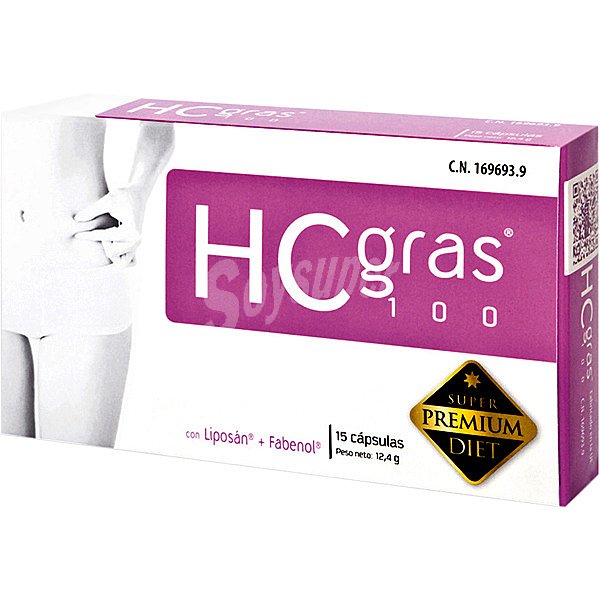 NC Hcgras 100 para bloquear las calorías caja 15 cápsulas Caja 15 c