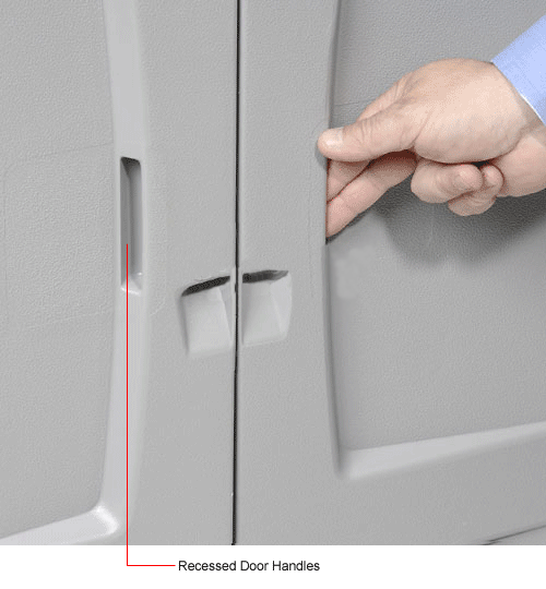 Plastic Rubbermaid 7083 Plastic Storage Full