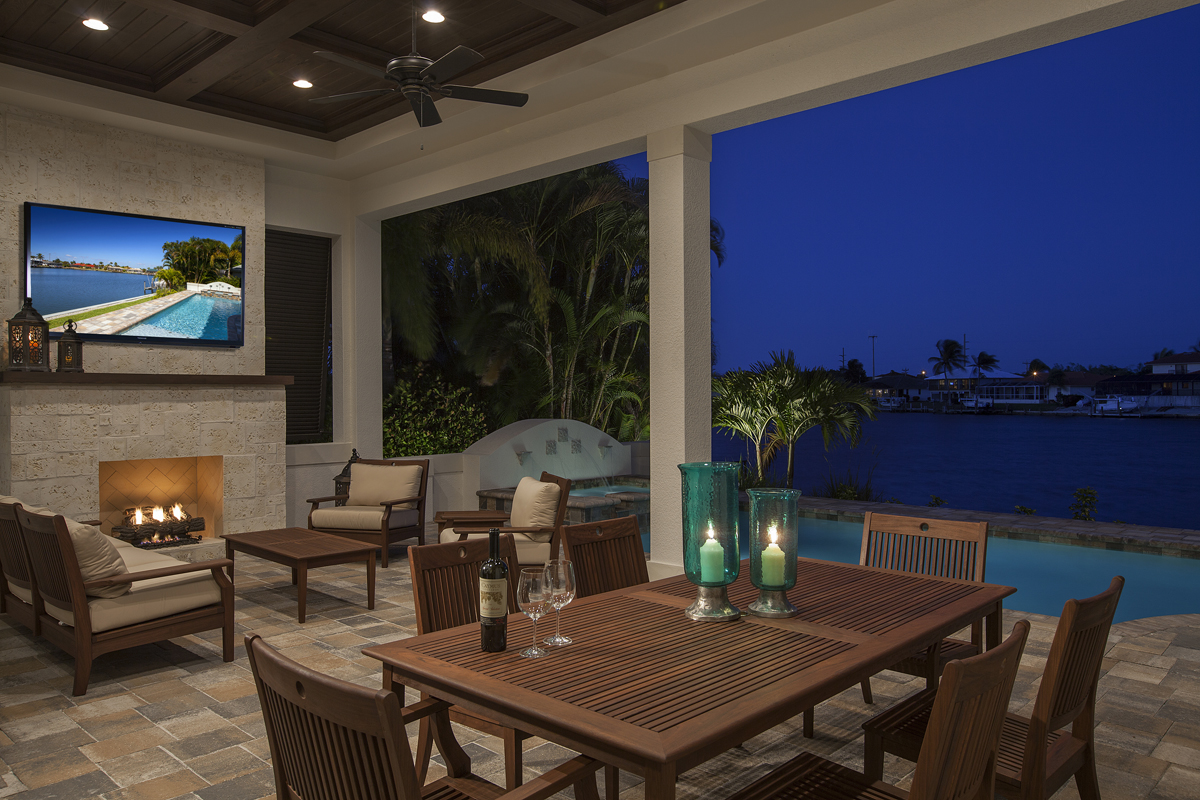 Naples FL Architects Homes with focus on outdoor living spaces