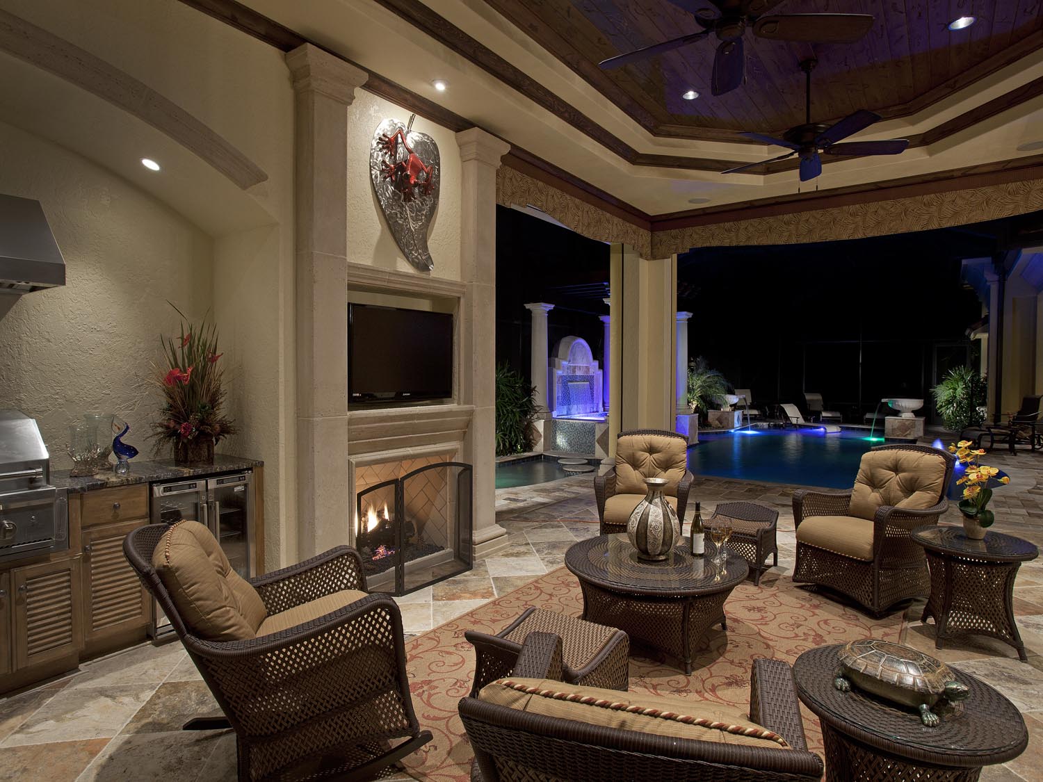 Naples FL Architects Homes with focus on outdoor living spaces