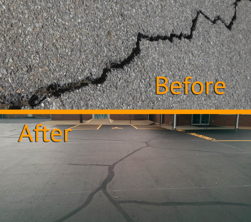 Crack Filling & Patching A1 Professional Asphalt & Sealing, LLC
