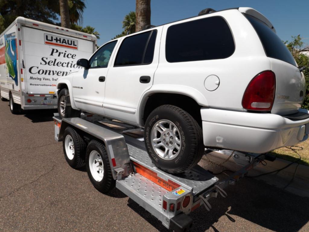 How to Get Your Vehicle Onto a UHaul Car Transport Trailer