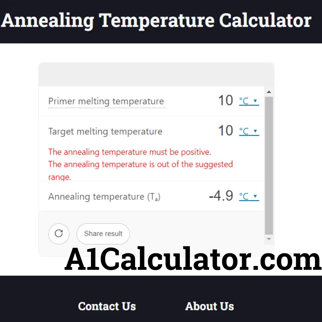 Annealing Temperature Calculator PCR Tm Calculator Free